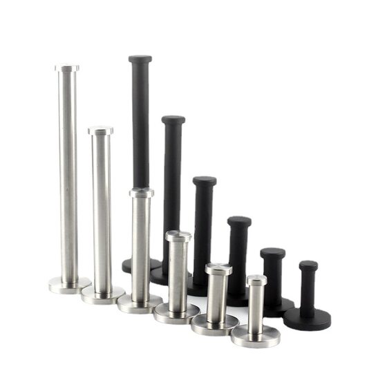 Stainless steel clothes hook bathroom hardware pendant coat hook Wall cylindrical multi-specification single hook hook wholesale