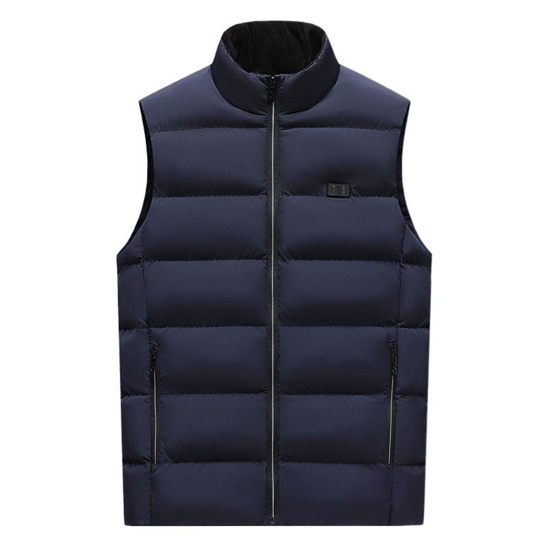 Cross-Border USB Heating Clothes, Heating Electric Vest, Autumn and Winter Stand-Up Collar, Cold-Proof Couple Style Heating Clothing, Electric Heating Vest