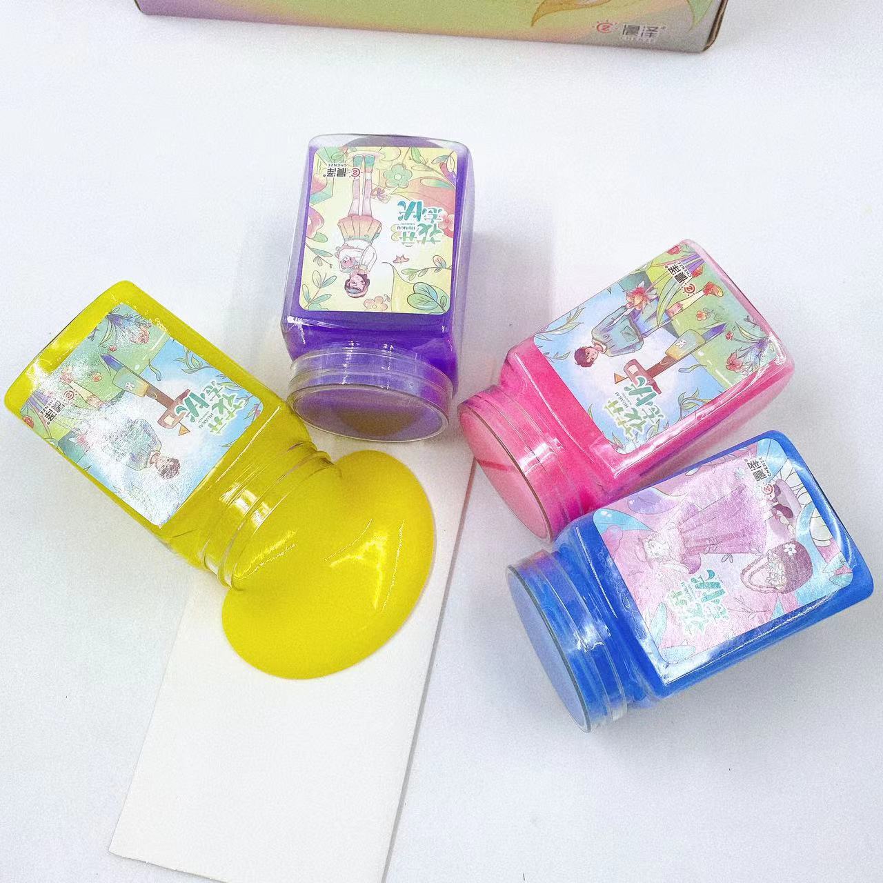 Juguetes de barro de color para niños slim abrazar leche de agua falsa color barro de cristal goma espumante al por mayor 2 yuanes tienda de ferrules