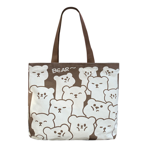 Dropshipping canvas bag for women large capacity handbag original bag college student shoulder bag factory wholesale