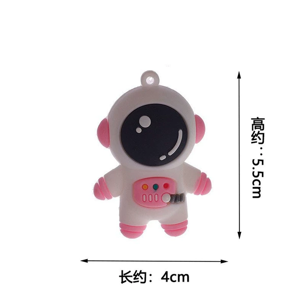 Pink astronaut (with lines and balls)