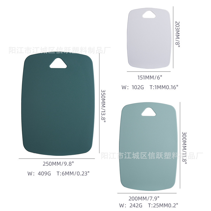 Nuevos productos en stock de estilo nórdico simple pp tablero de verduras casero conjunto de clasificación tablero de corte de verduras de cocina multipropósito tablero de escritorio de frutas