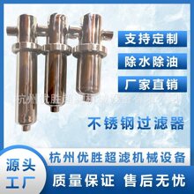 不锈钢304高精密压缩空气过滤器除油除尘除水工业级过滤器滤芯