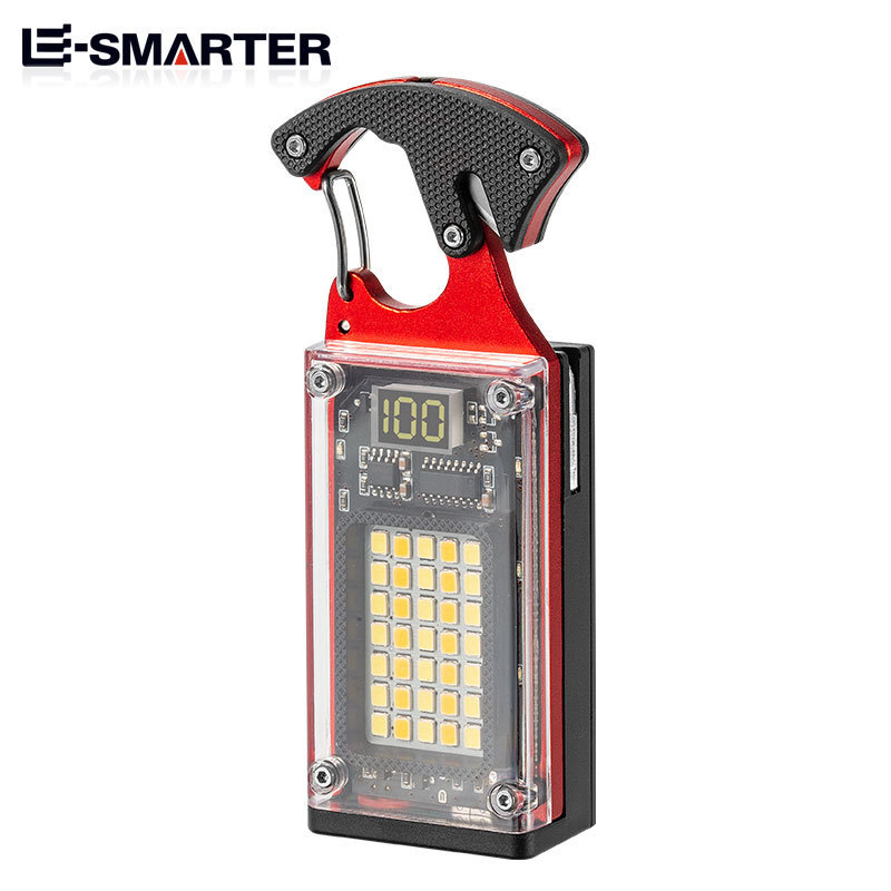 Transfronterizo nuevo multifuncional llavero luz al aire libre herramienta de emergencia destornillador encendedor de cigarrillos luz de trabajo