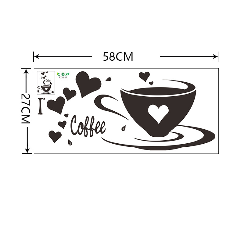 Fashion Solid Color Coffee Wall Stickers Wholesale display picture 2