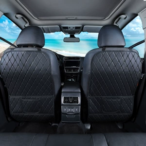 Car seat back anti-kick pad, full coverage rear seat anti-kick protector