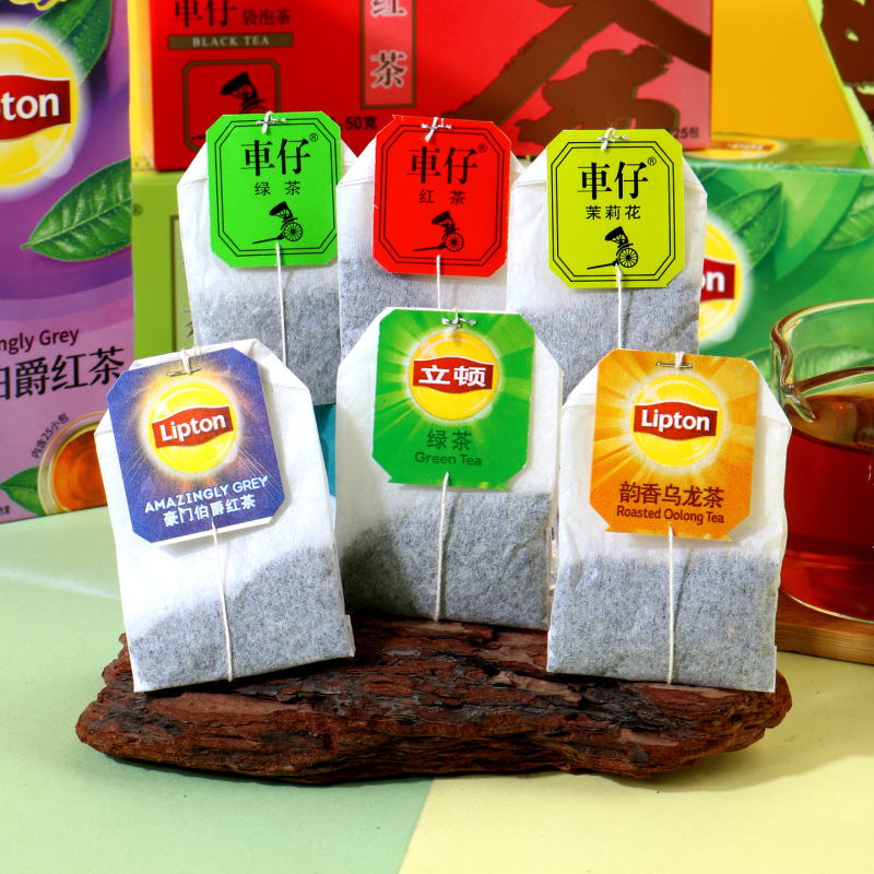 Lipton Tea Bags Multi-Flavor Jasmine Tea Black Tea Tea Bags Combination Pack Milk Tea Business Office Afternoon Tea