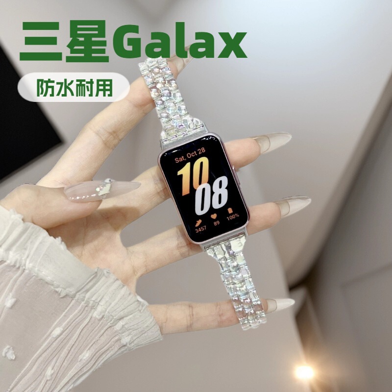 Suitable for Samsung Galaxy Watch Fit3 Colorful Watch Strap Samsung Fit3 Laser Dragon Pattern Watch Strap