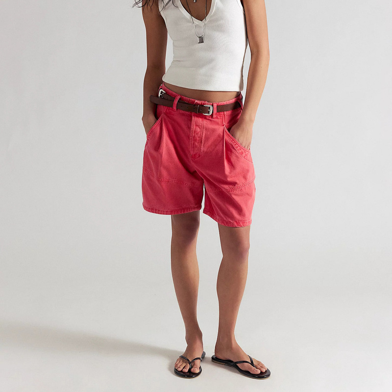 2026 European and American Cross-Border Summer New Street Fashion Casual Washed Workwear Women's Denim Straight Pants 6168