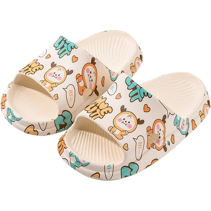 Zapatillas DE LOS NIÑOS verano nuevo impreso niños y niñas de dibujos animados casa suave inferior impermeable bebé zapatillas Sandalias de interior