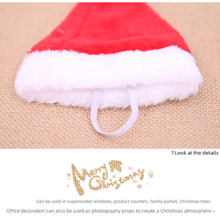 Howe Bei nouvelles décorations de Noël chapeau de Noël pour animaux de compagnie chapeau de chien chapeau en peluche rouge chapeau pour animaux de compagnie vêtements_voghion.com