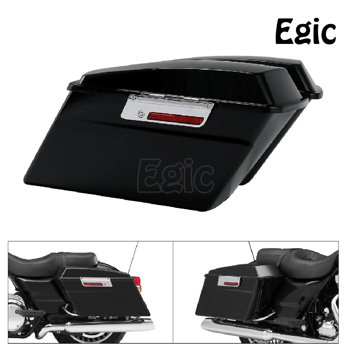 Side Box Suitable for Harley Street Glider Road King Cvo Side Storage Box Motorcycle 1994-2013