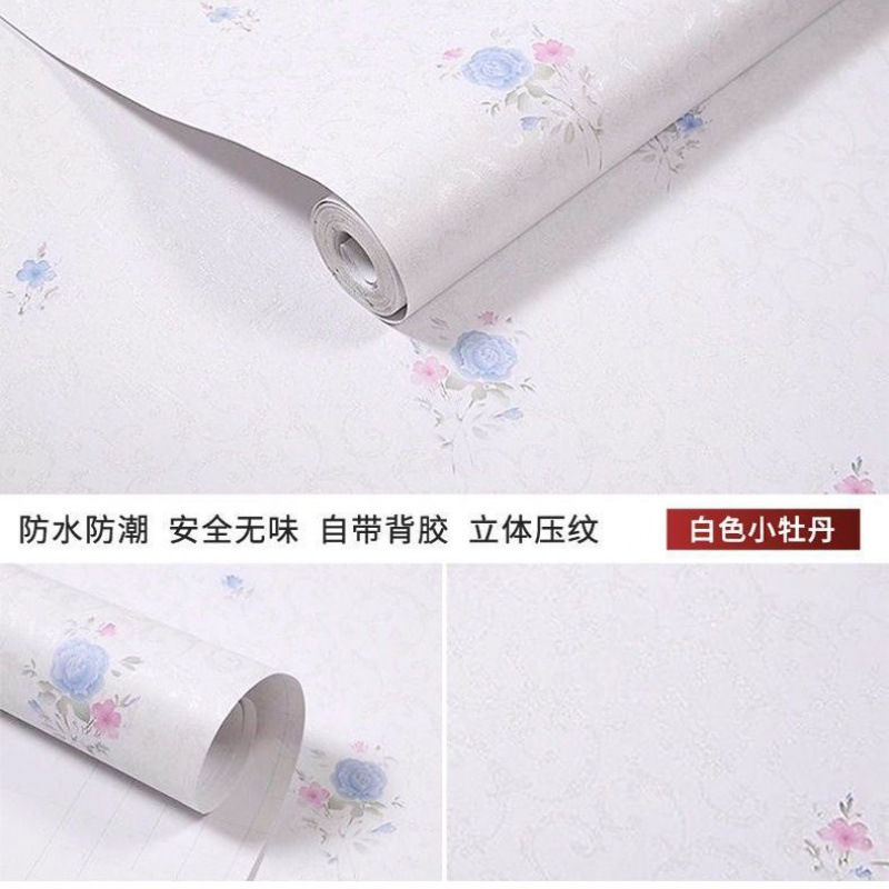 흰색 바탕에 작은 모란.★★