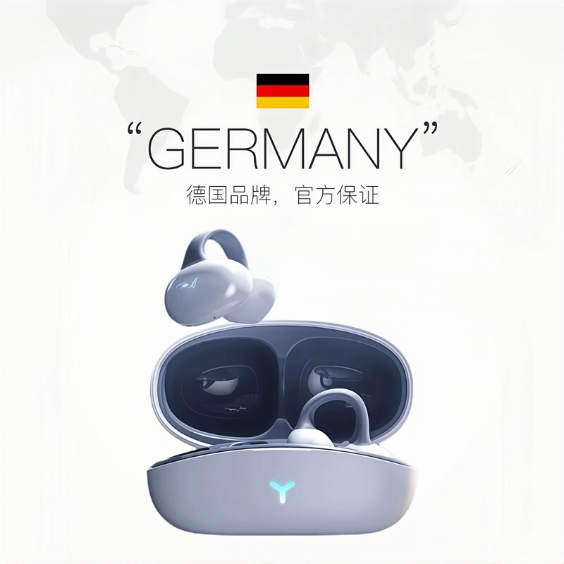 Original German Classy Bluetooth Headset New Air Conduction Ear Clip Type Non-In-Ear Noise Reduction High Quality Sports Fitness