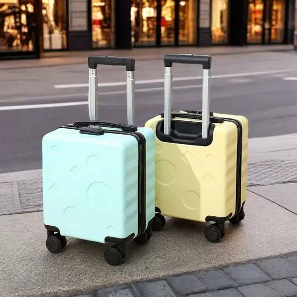 Silent 14inch Travel Carry-On Suitcase New Model Small Mini Luggage Cute Children's Biscuit-Shaped Trolley Password Box