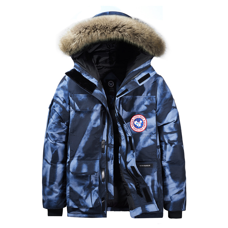 L - 8XL transfronterizo estación europea invierno algodón hombre grueso tamaño grande abrigo suelto calentamiento moda algodón con capuzas