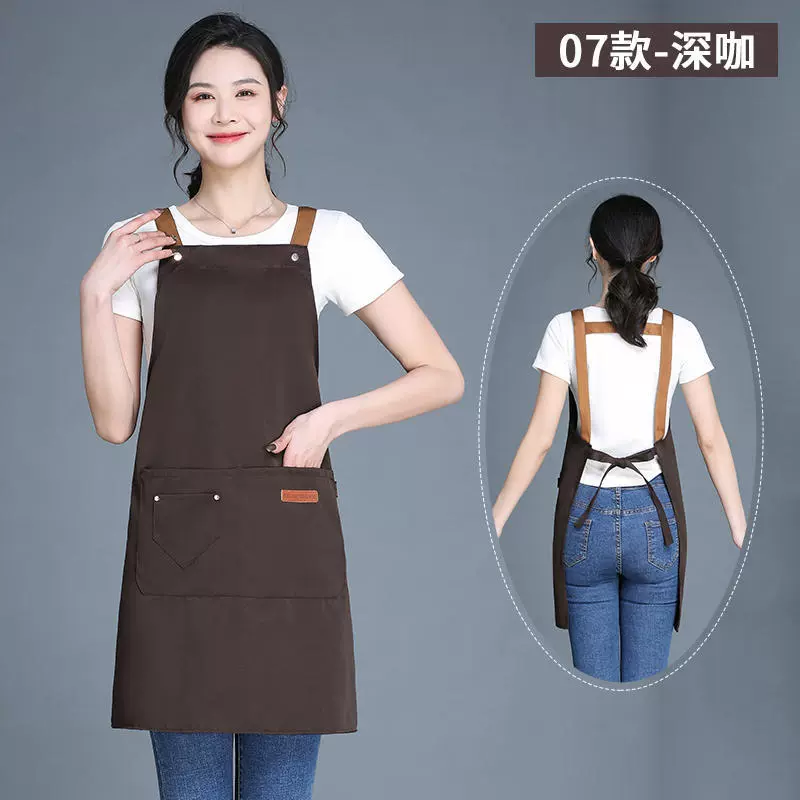 Фартук водонепроницаемый маслостойкий шейный официант в отеле супермаркет общественного питания горячий горшок кухня логотип рекламная сеть красная талия