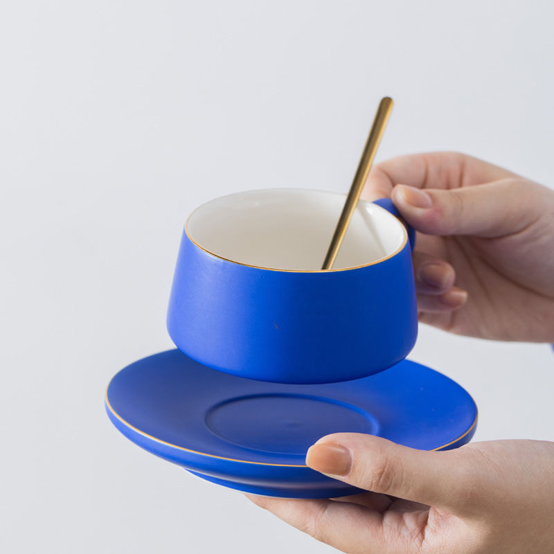 Conjunto de tazas de café azul original Klein tazas de cerámica estampadas tazas de agua tazas de agua tazas de cerámica tazas de cerámica