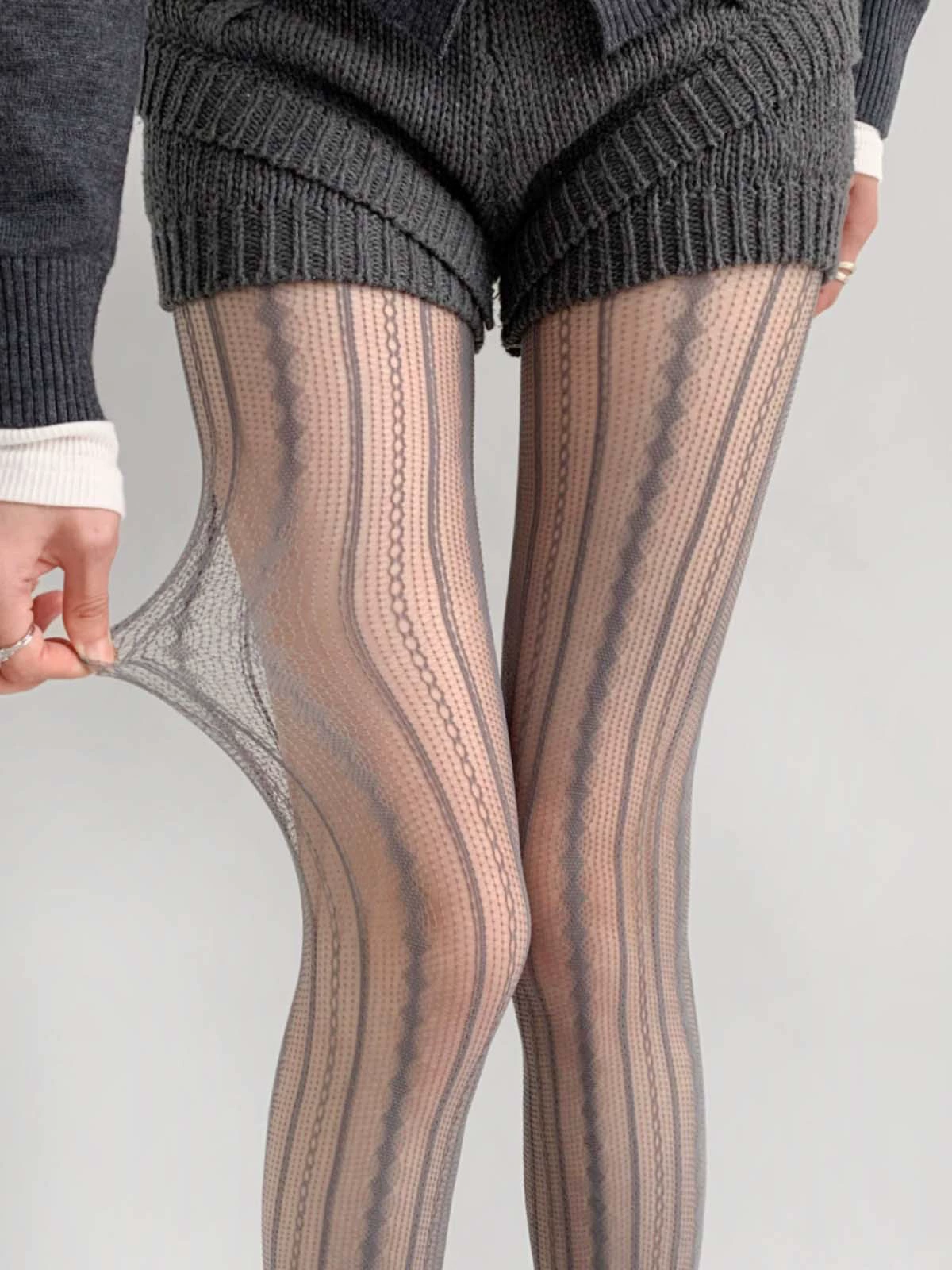 Summer Retro Tights (Women) — Lace Fishnet, One Size, Multiple Patterns