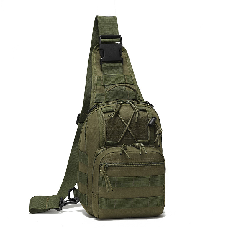 Bolso táctico transfronterizo para el pecho, riñonera para exteriores, bolsa de ciclismo, bolso pequeño de camuflaje para deportes al aire libre, bandolera de un solo hombro para exteriores.