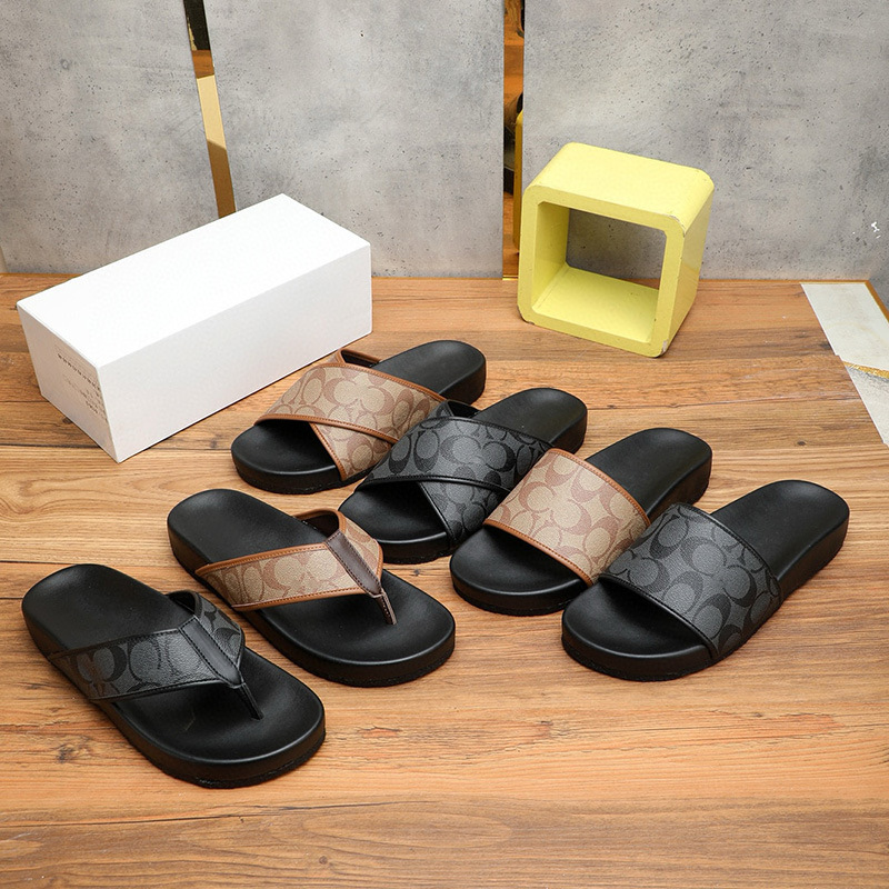 2024跨境批发广州高品质轻奢高档一字拖鞋男南非洲柬埔寨越南迪拜