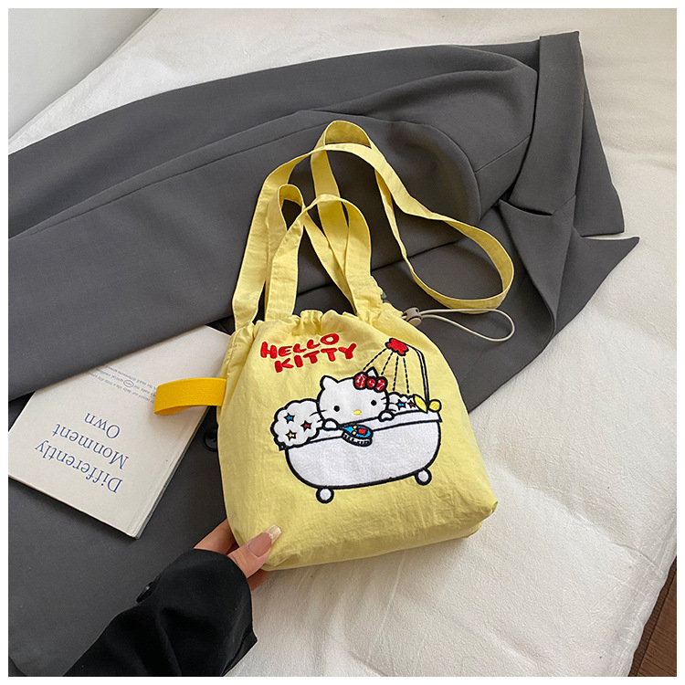 2025新款kitty可爱大容量通勤百搭卡通手提包外出学生单肩托特包|undefined