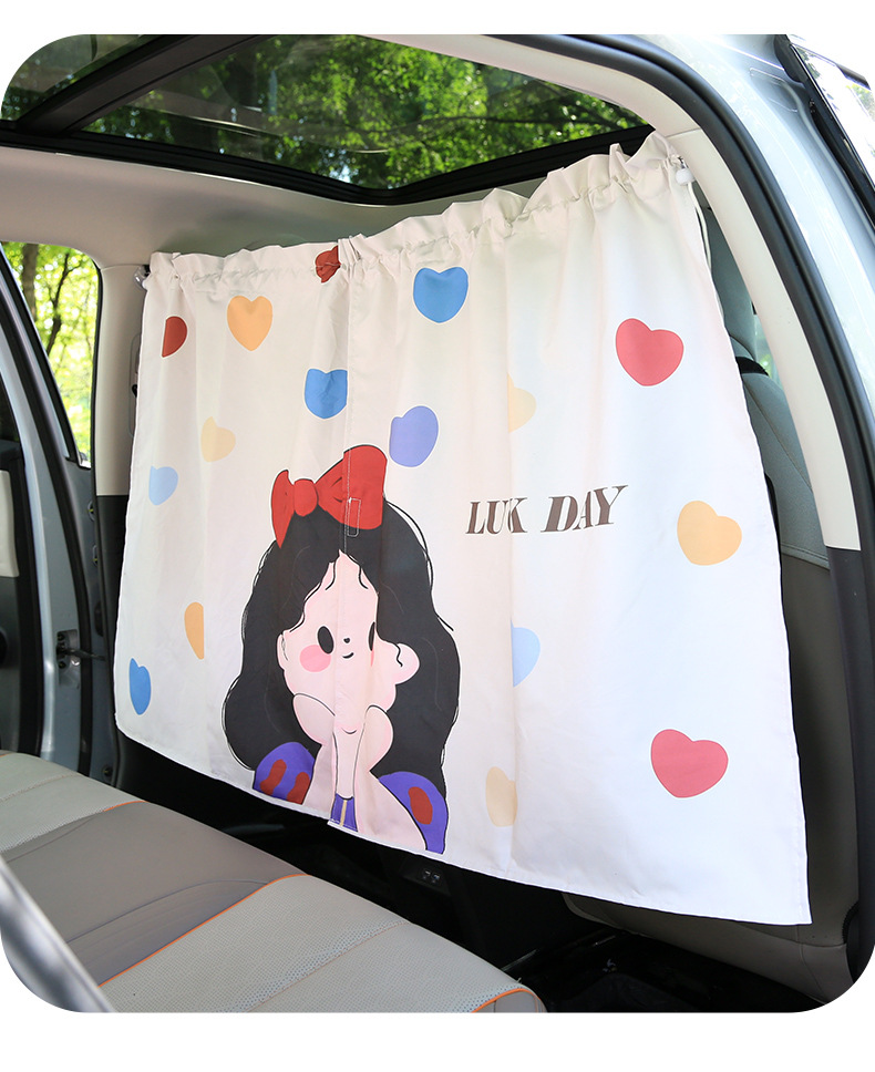 Car Bowknot Door Curtain with Cute Print, Partition Curtain, Door Curtain to Prevent Cold Air, 2026 New Model, Blocking Curtain, Air Conditioning Door Curtain