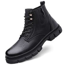 年底清仓踢不烂马丁靴男高帮鞋美式复古中帮户外登山工装靴子男