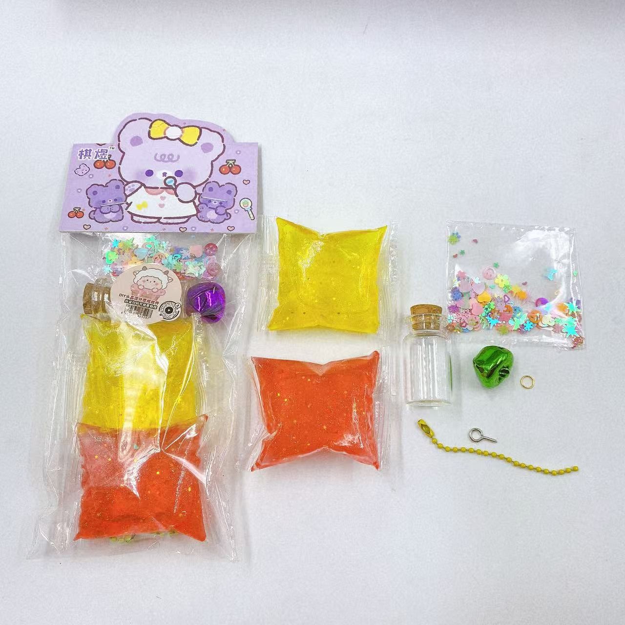 Colgante de botella de deseos de barro de cristal de bricolaje hecho a mano para niños creativo entre padres e hijos botella de deriva regalo jardín de infantes al por mayor