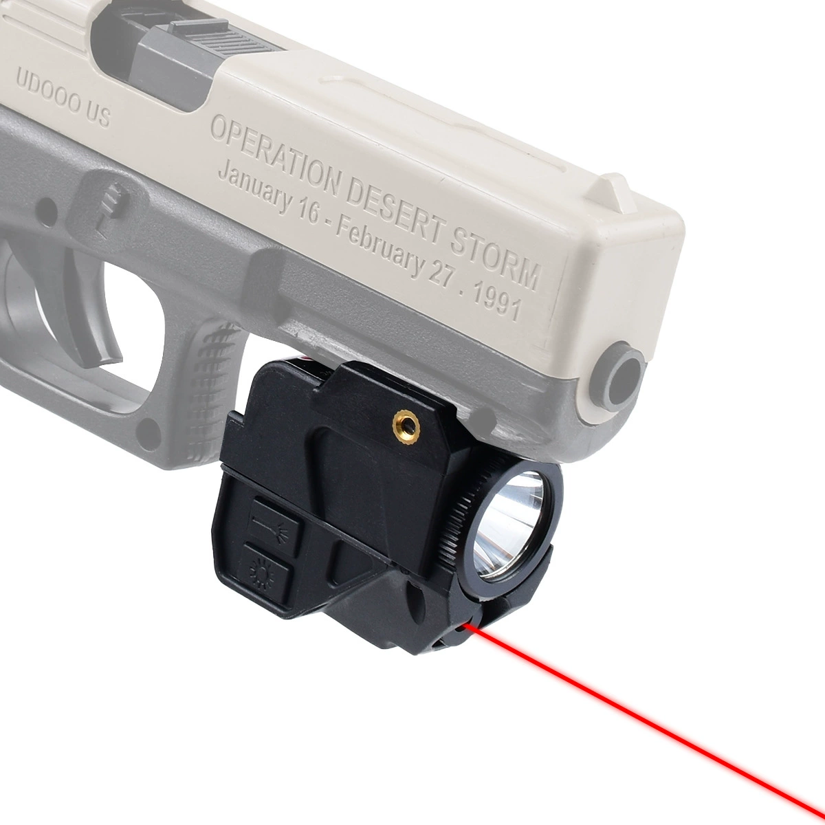 Тактический уличный фонарь с красным и зеленым лазером и светодиодами, с магнитной зарядкой, зеленый лазерный фонарь с 20 креплениями-клипсами.