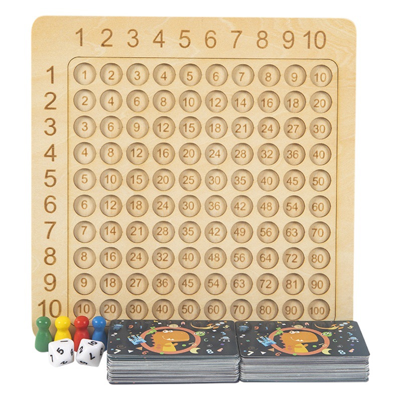 Novena fórmula de multiplicación para niños práctica juego de mesa entrenamiento de pensamiento juguetes interactivos entre padres e hijos reacción de batalla juego aritmético