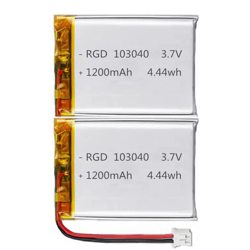 103040 3.7V 1200mAh автомобильный очиститель воздуха косметическое зеркало зарядка с сертифицированной литиевой батареей