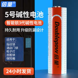 倍量5号碱性电池1.5V指纹锁酒店门锁五号一次性1节LR6智能锁电池