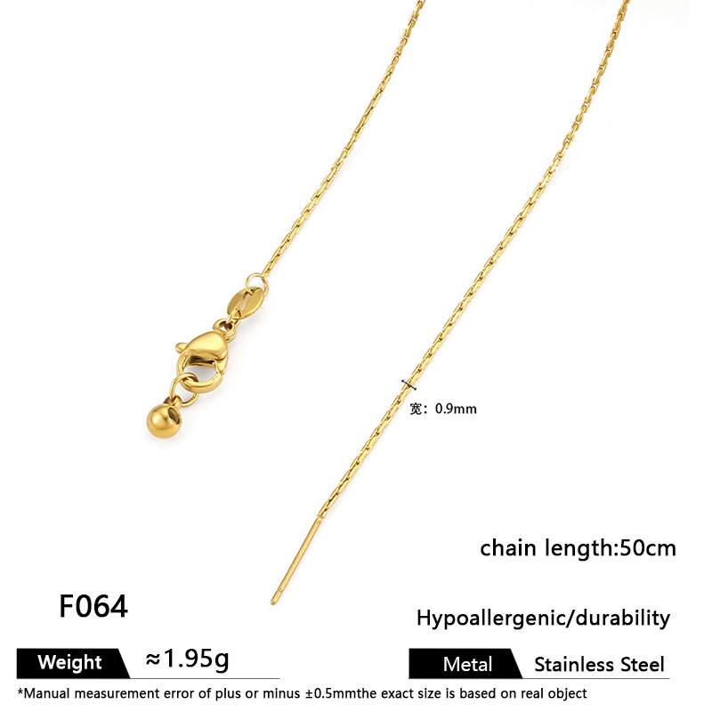 ステンレス鋼ユニバーサルチェーンネックレス鎖骨チェーン調整可能な真空メッキ 18 k チェーンスネークボーンチェーン DIY ジュエリーチタン鋼ネックレス|undefined