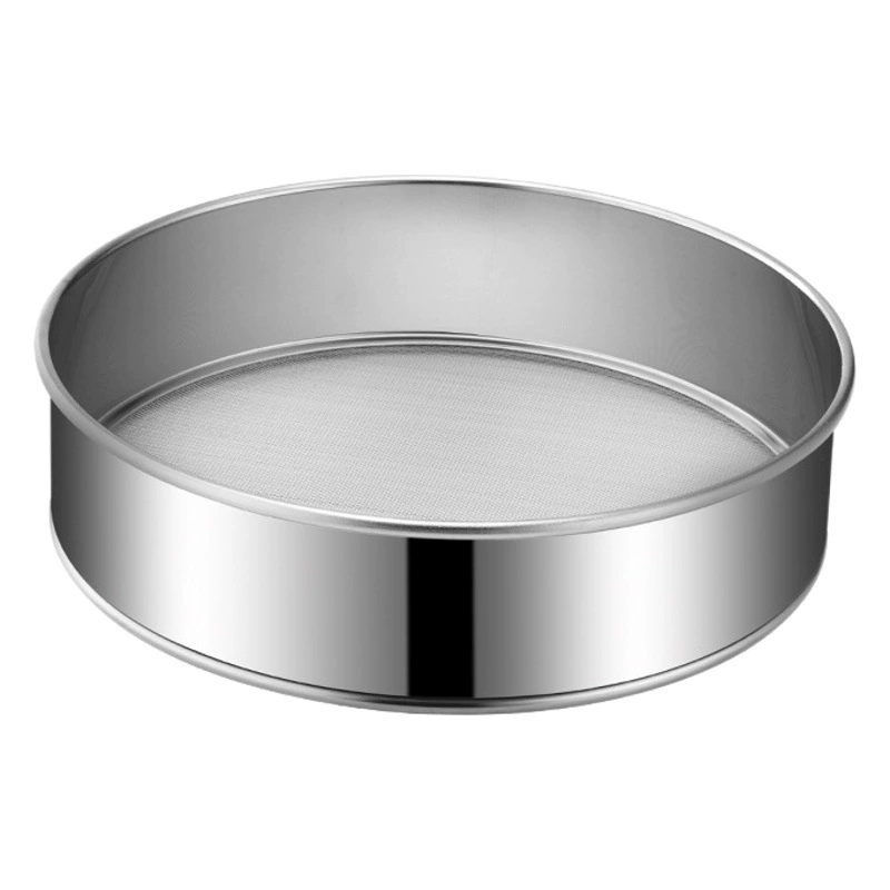 Нержавеющая сталь 304 утолщенное сито для муки 40 Сетчатое фильтрующее сито круглое порошковое сито 60 меш тонкая сетка Инструменты для выпечки