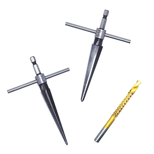 Taper reamer boxed hexagonal handle electric drill hand drilling tool cutting tool taper reamer electric drill reamer set