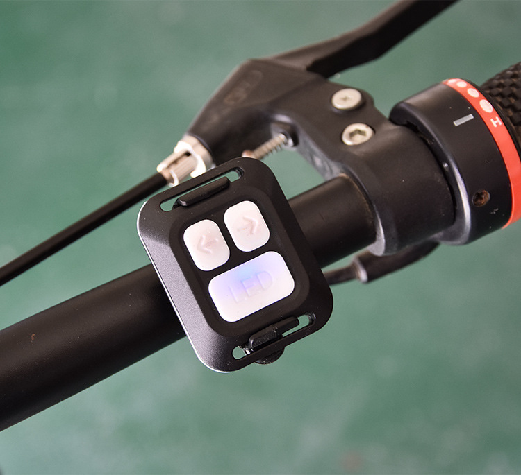 Telecomandă wireless reîncărcabilă USB pentru bicicletă de munte, lumină spate, semnalizator pentru bicicletă, lumină de avertizare pentru mersul pe timp de noapte_voghion.com