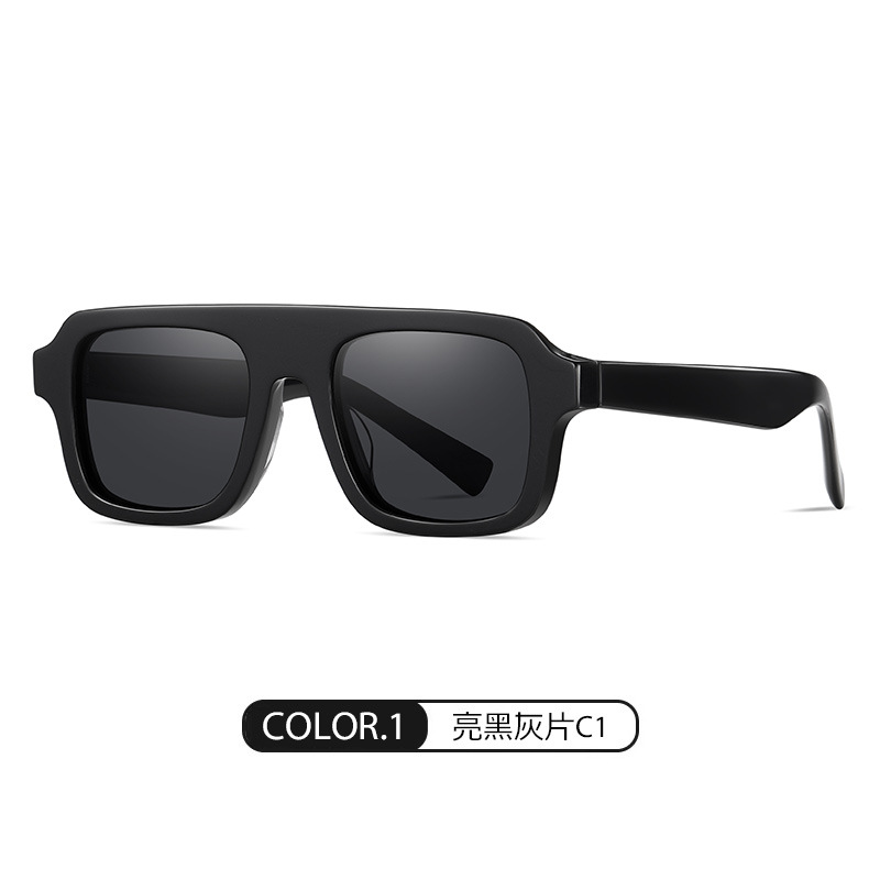 Gafas de sol de hoja hechas a mano S32101 Gafas de sol polarizadas de venta caliente europeas y americanas Gafas de sol de protección UV para exteriores