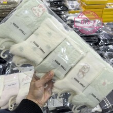 等待后鸟女冬季加厚毛毛袜保暖袜卡通立体清新系高筒