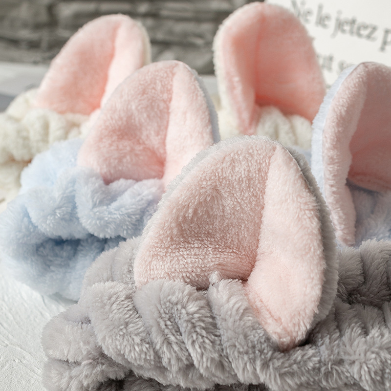 El otoño y el Invierno de la muchacha banda de pelo Simple dulce Linda dama máscara facial maquillaje gato oído banda de pelo accesorios para el cabello