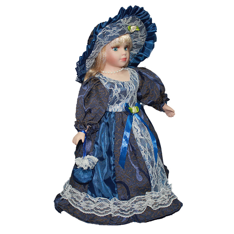 Venta caliente transfronteriza europea y americana corte estilo victoriano muñeca de cerámica decoración del hogar regalo muñeca colección muñeca