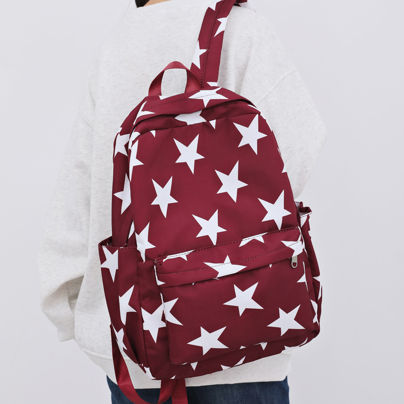 Summer New Style School Bag for Middle School Students, Japanese Harajuku Style Fresh Backpack, Forest Style College Student Travel Backpack
