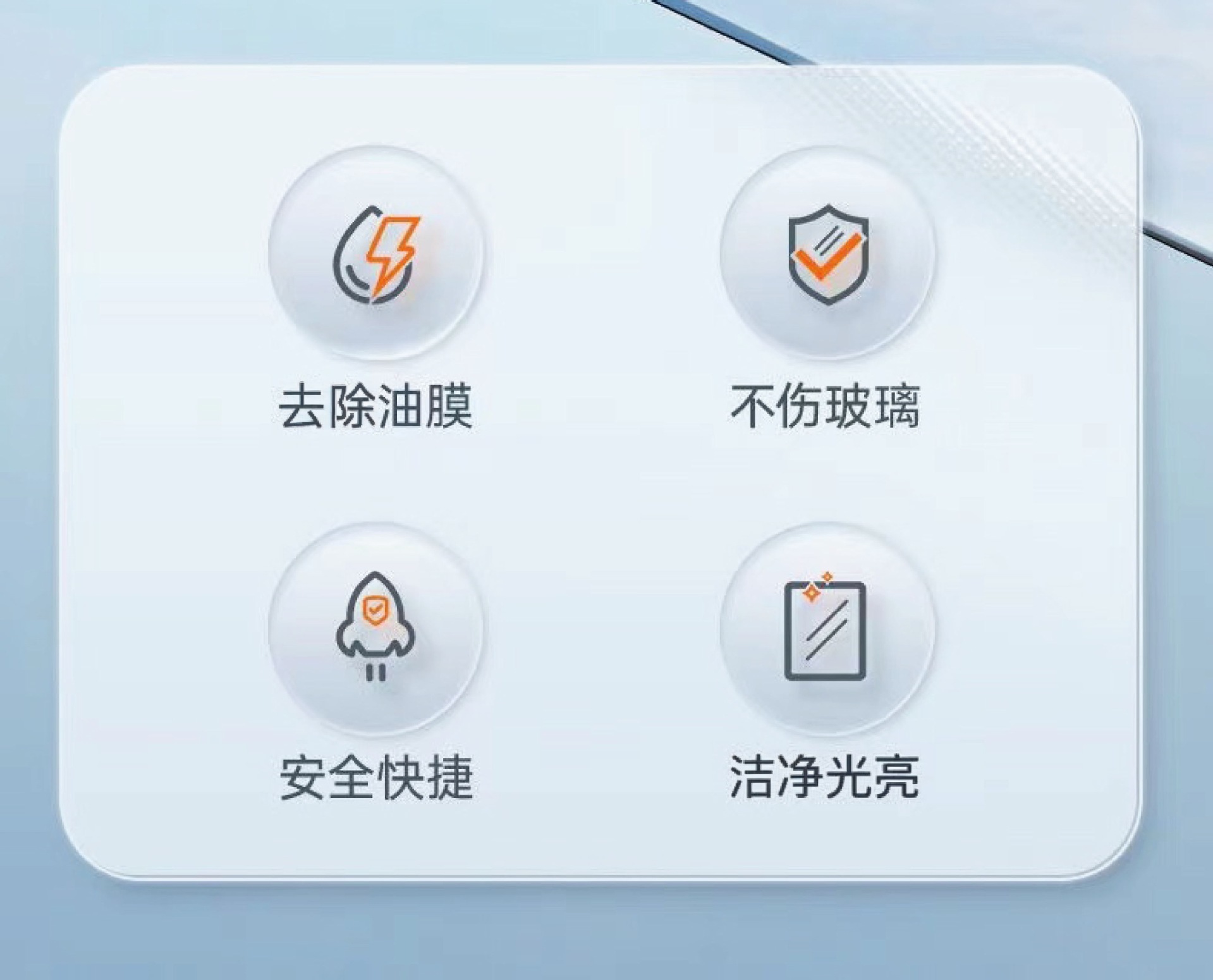 Car Glass Oil Film Cleaner, Front Windshield Remover, Car Window Cleaning Supplies, Powerful Stain Remover and Oil Film Remover