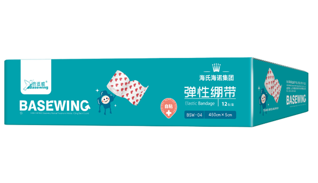 베이스웨이 탄력붕대-04형(핑크러브 심플팩) 450cm*5cm 12롤/박스---1박스