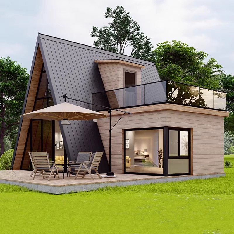 Residencias al aire libre puntos escénicos camping triangular casa de madera forestal casa de árboles montaje móvil casa de ocio casa de madera idílica