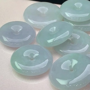 Manufacturer Wholesale Natural A-Grade Jadeite Peace Buckle Jade Pendant Wholesale Dropshipping