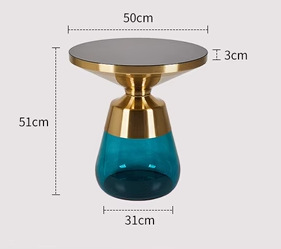 Blue, black, glass, small