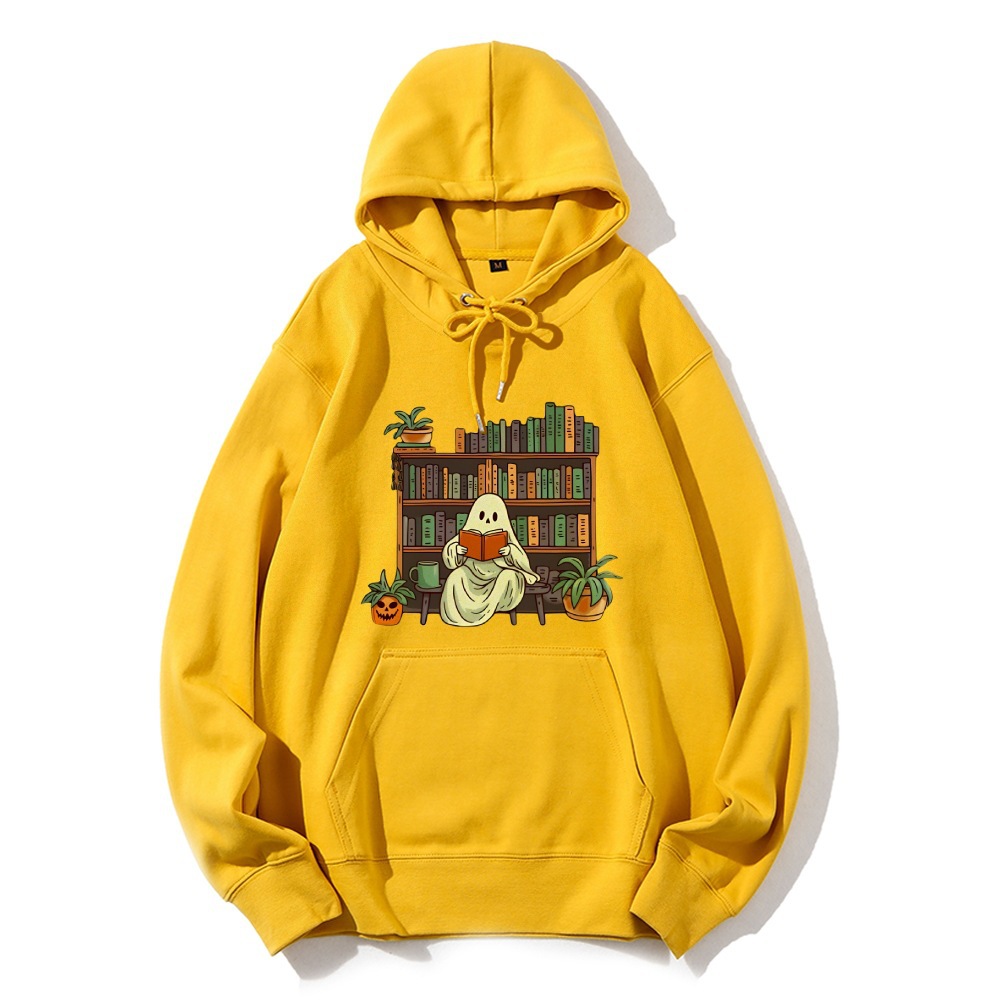 Ghost Library Sweatshirt Halloween Books Sweater Ghost Reade