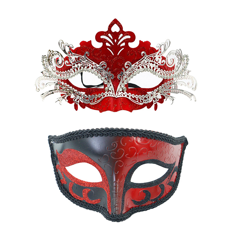 Transfronterizo suministro directo máscara de cabeza plana pintada Amazon Carnaval espectáculo de cine y televisión baile máscara de mitad de cara props