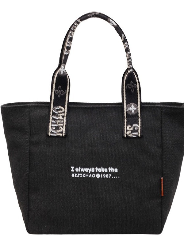 Bolso de lona de gran capacidad para mujeres 2026 verano nuevo bolso de mano ligero y simple para viajar bolso de ocio bolso de mamá